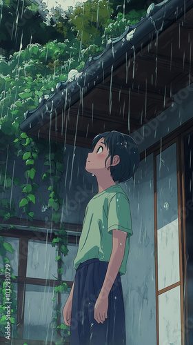 Lofi anime illustration