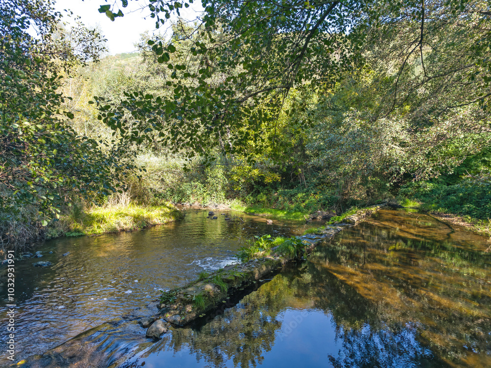 Landscape of Iskar river near Pancharevo lake, Bulgaria Landscape of Iskar river near Pancharevo lake, Bulgaria