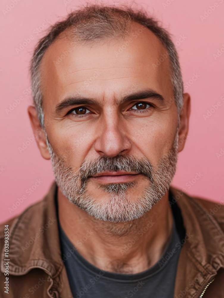 Fototapeta premium Middle age old man