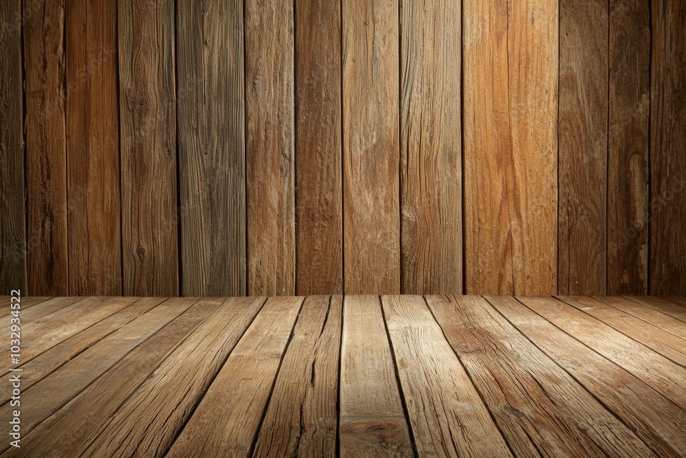 A wooden wall with a large gap in the middle A wooden wall with a large gap in the middle