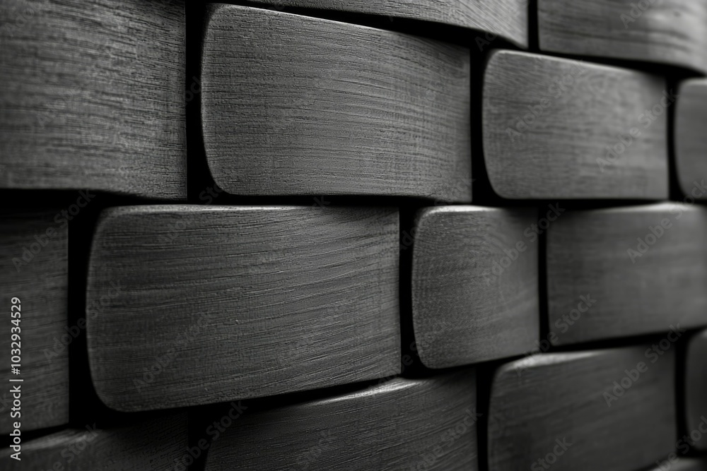 A close up of a brick wall made of wood A close up of a brick wall made of wood
