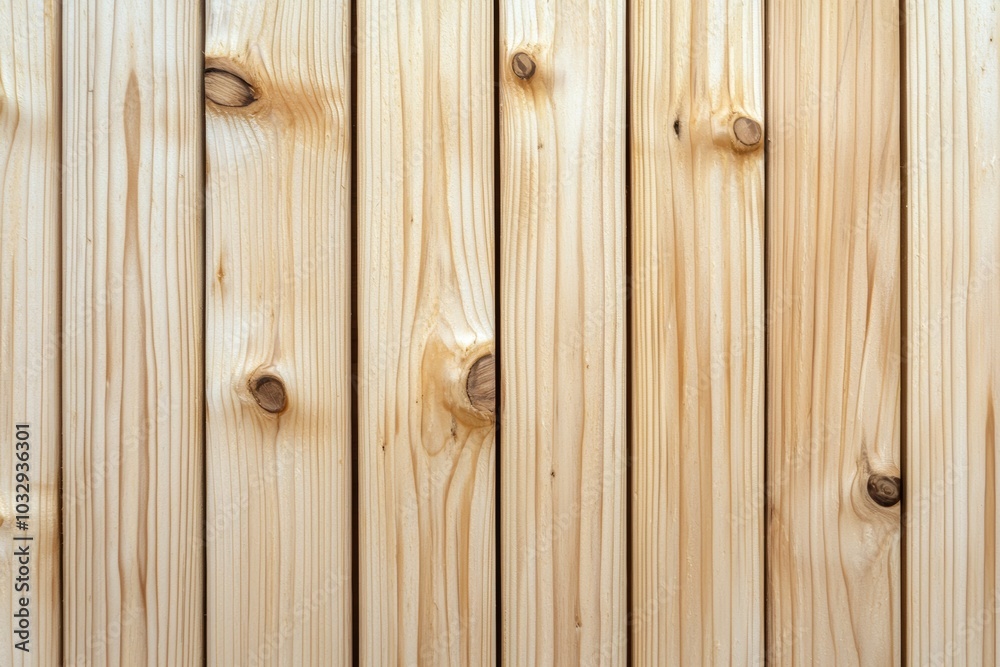 A wooden board with a grain pattern and a few holes A wooden board with a grain pattern and a few holes