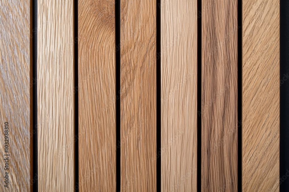 A row of wooden planks with a black background A row of wooden planks with a black background