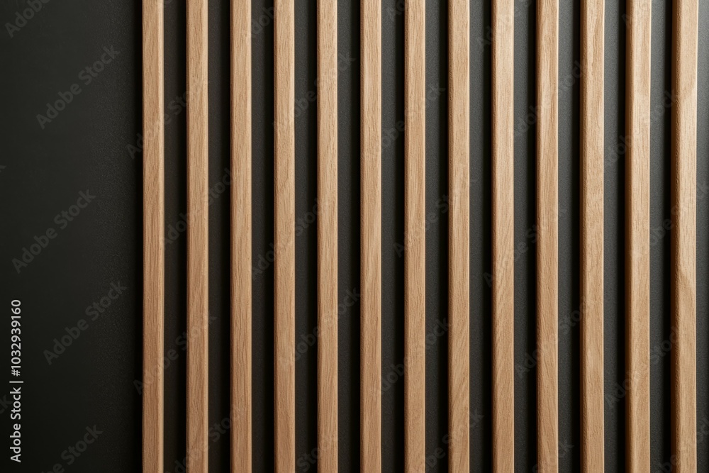 A black background with wooden strips running across it A black background with wooden strips running across it
