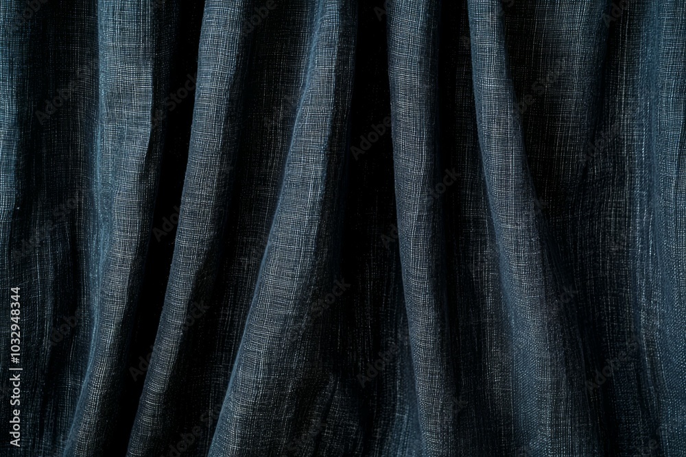 A black fabric with a pattern of lines and dots