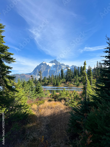 View of Mount Shuksan from Picture Lake