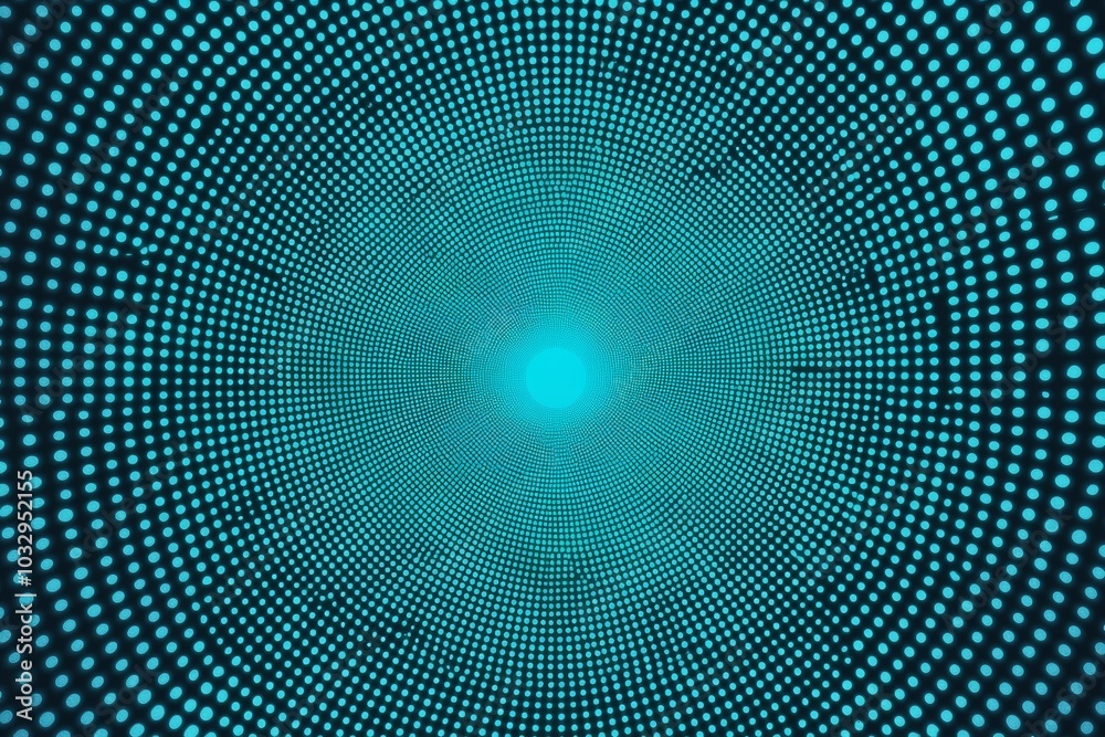 A blue circle with many dots in it A blue circle with many dots in it