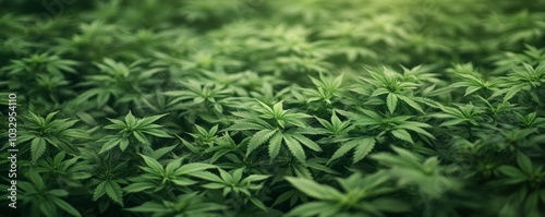 A close up of a bunch of green marijuana plants