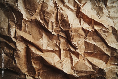 Wallpaper Mural A paper with a brown texture and a crumpled appearance Torontodigital.ca