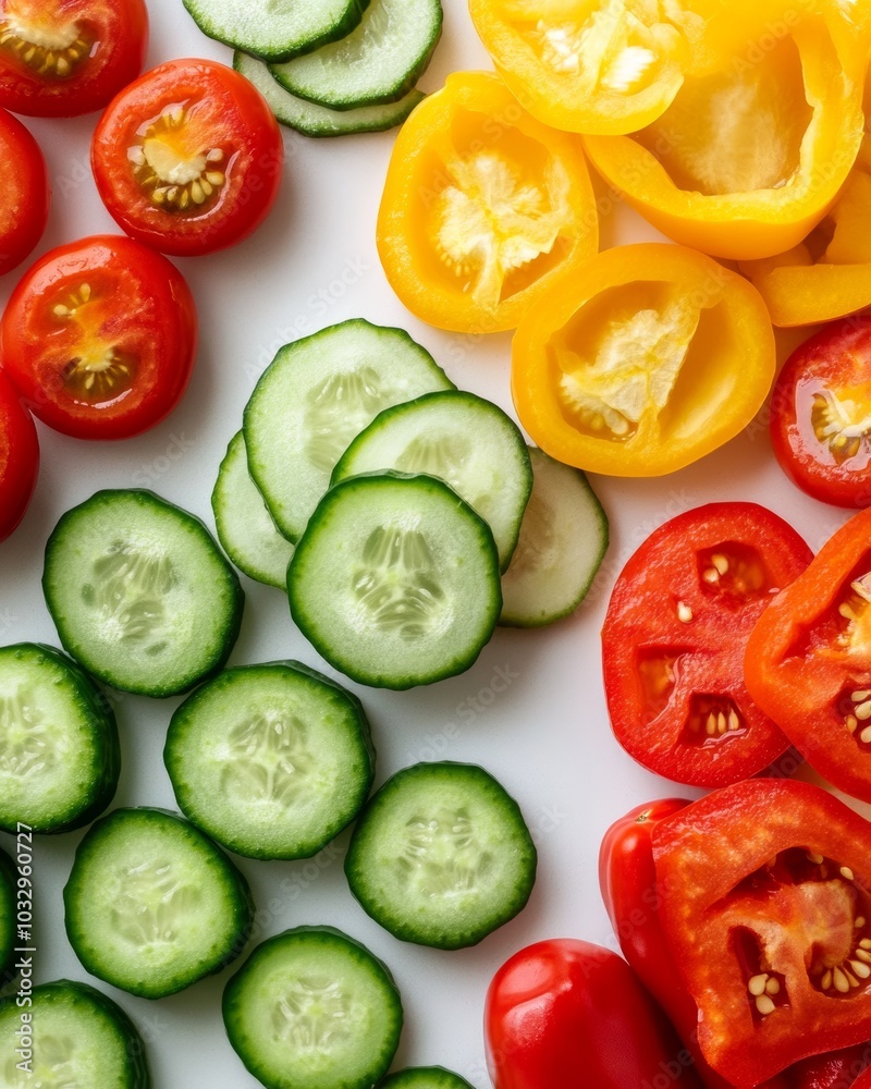 Close-Up of Fresh Vegetables on White Background Close-Up of Fresh Vegetables on White Background