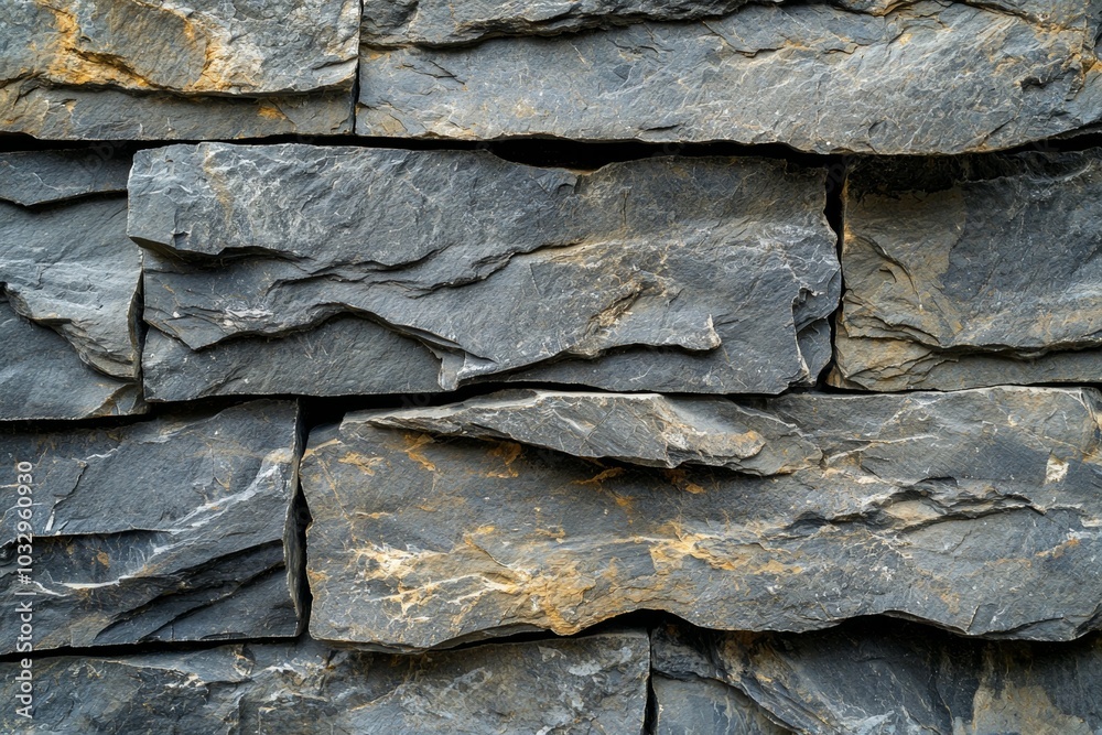 A wall made of stone with a rough texture A wall made of stone with a rough texture