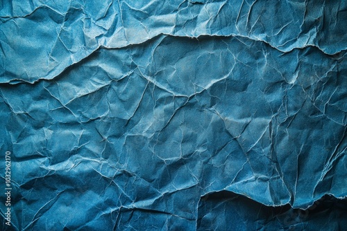 A blue paper with a rough texture