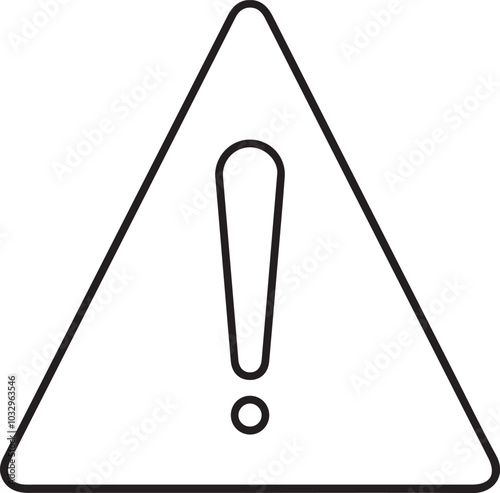 Warning signal icon symbol vector image
