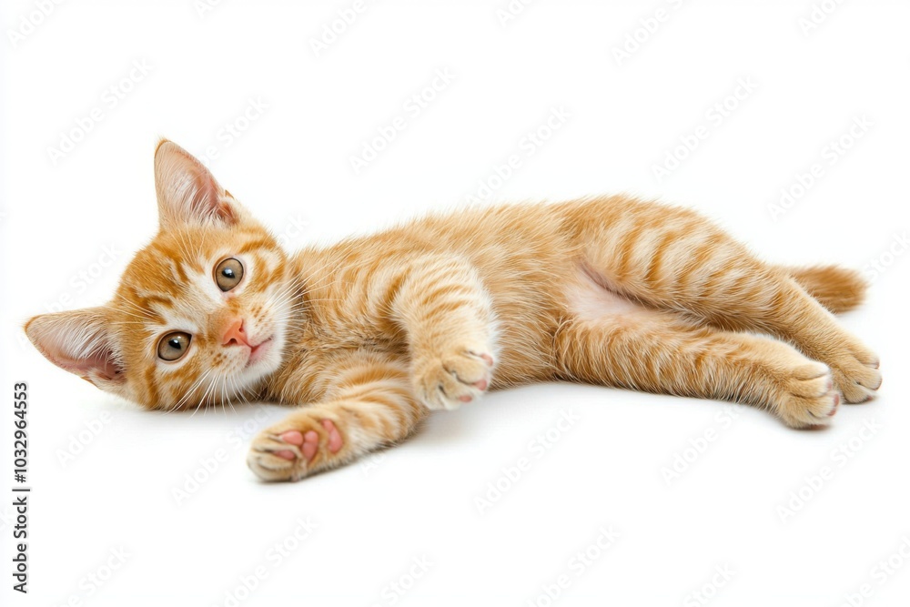 Obraz premium Orange Tabby Cat in Sunshine