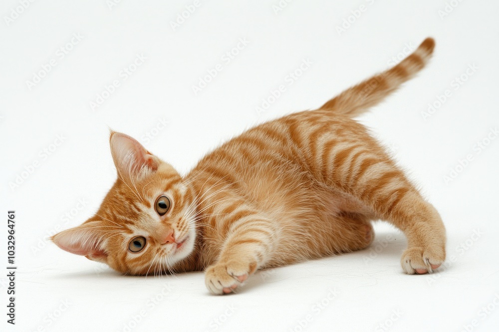 Obraz premium Orange Tabby Cat in Sunshine