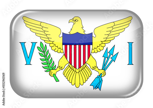 US Virgin Islands web icon button photo