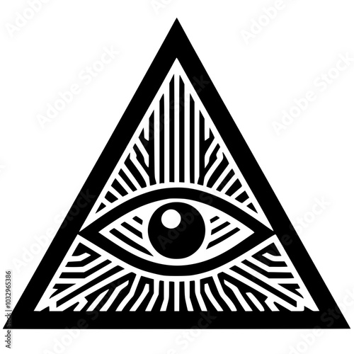 One-eyed triangle symbol