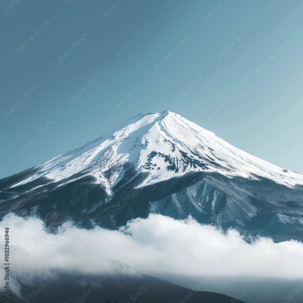 Generative AI of Mount Fuji for travel promotions, emphasizing the serene and majestic landscape of Japan. Ideal for showcasing nature tourism or adventure experiences in the region. Generative AI of Mount Fuji for travel promotions, emphasizing the serene and majestic landscape of Japan. Ideal for showcasing nature tourism or adventure experiences in the region.