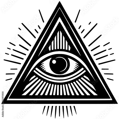 One-eyed triangle symbol