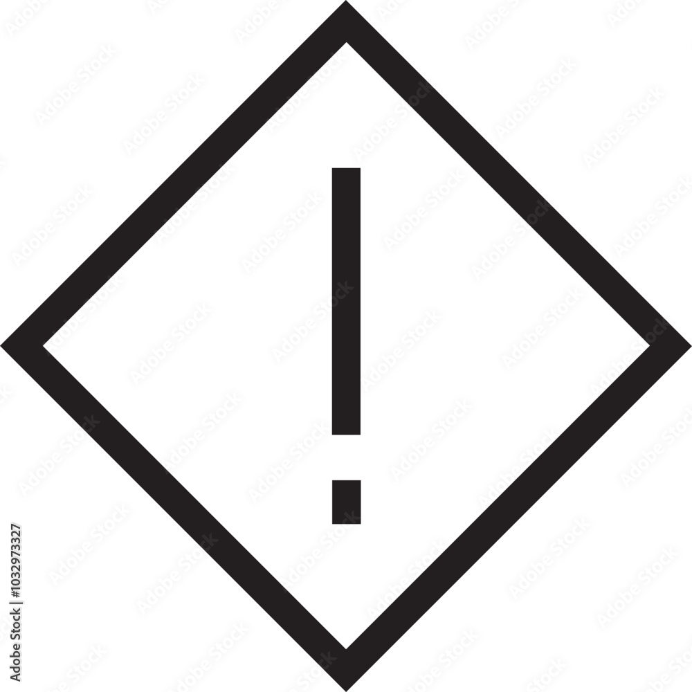 Warning signal icon symbol vector image
