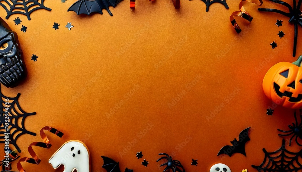 Halloween party border Halloween party border