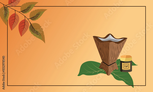 mabkhara oud agarwood with background desert natural color