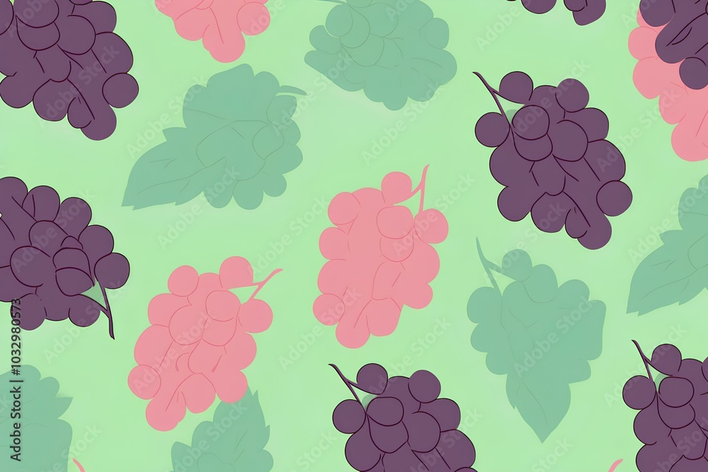 seamless pattern with grapes seamless pattern with grapes