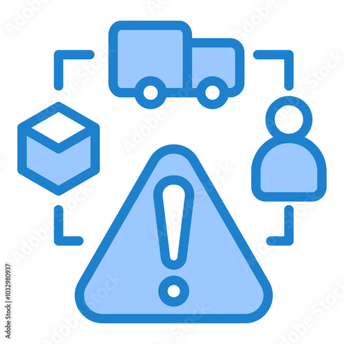 Supply Chain Risk Icon