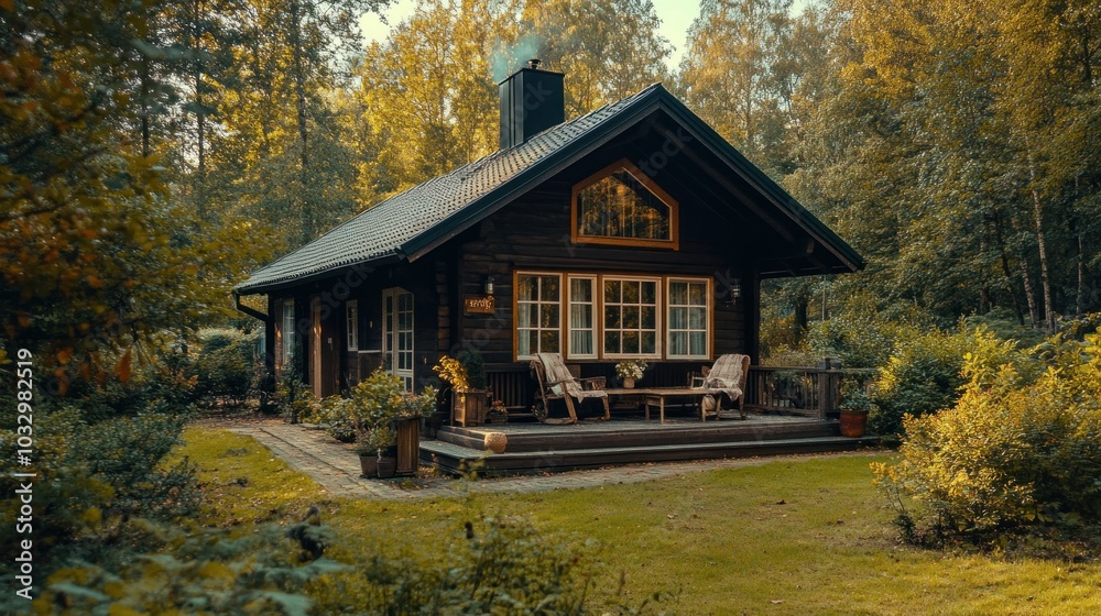 Rustic Cabin in the Woods Rustic Cabin in the Woods