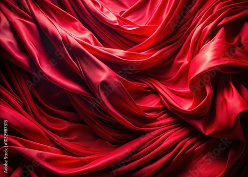 Captivating Long Exposure Red Cloth Waves Background Texture for Artistic and Abstract Designs