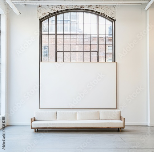 Minimalist Living Room with Spacious Design and Large Window