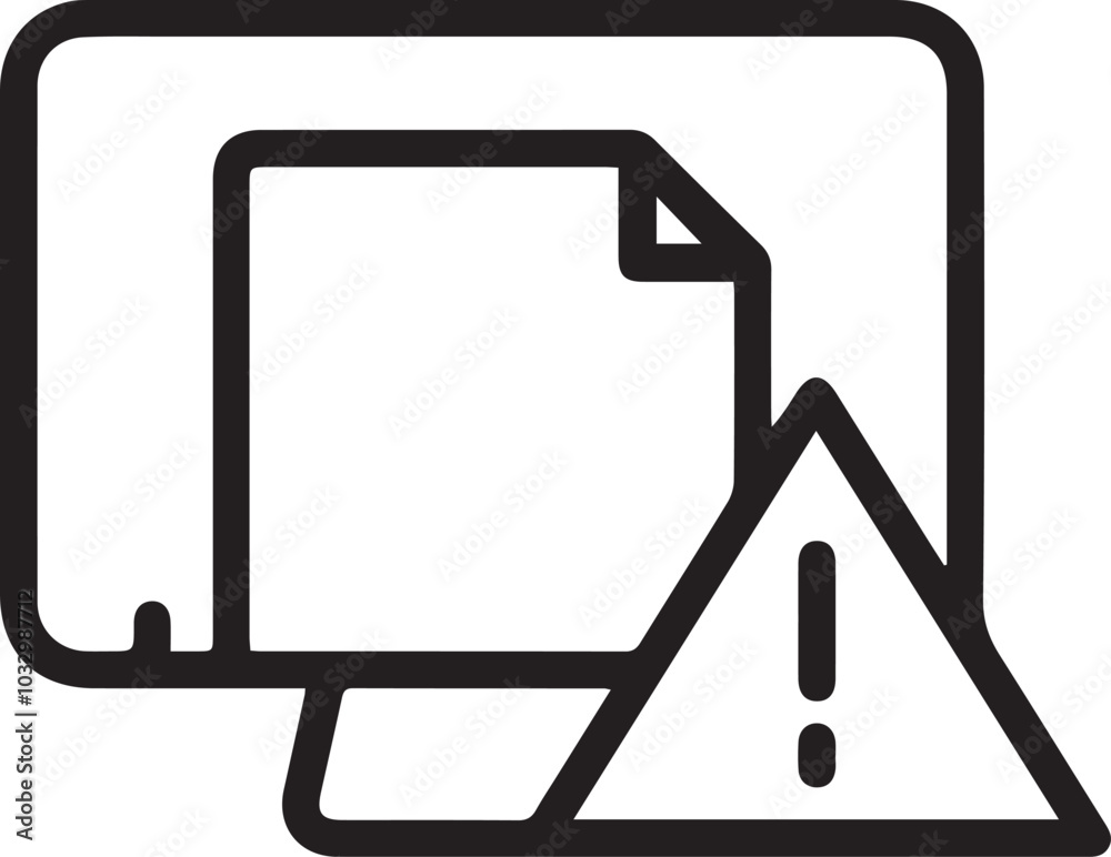 Warning signal icon symbol vector image
Warning signal icon symbol vector image