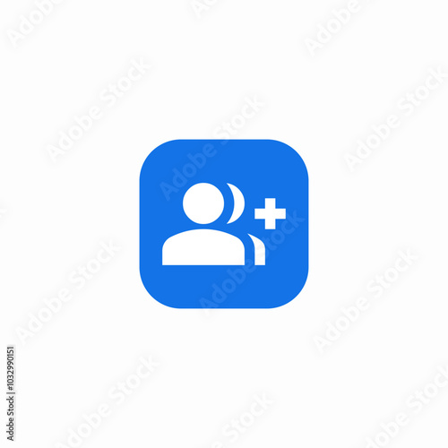 add user group icon sign vector