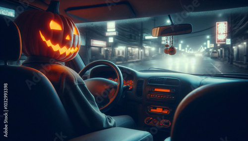 halloween driver and passenger photo