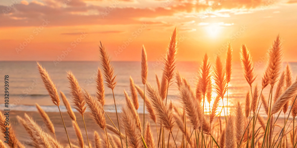 dry grass sun rays background wind nature landscape freedom Orange sky background dry grass sun rays background wind nature landscape freedom Orange sky background
