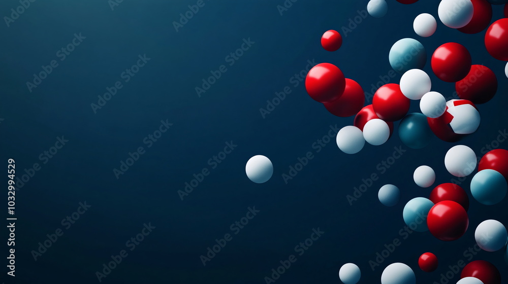 Floating Pills Against Deep Blue Abstract Backdrop Floating Pills Against Deep Blue Abstract Backdrop