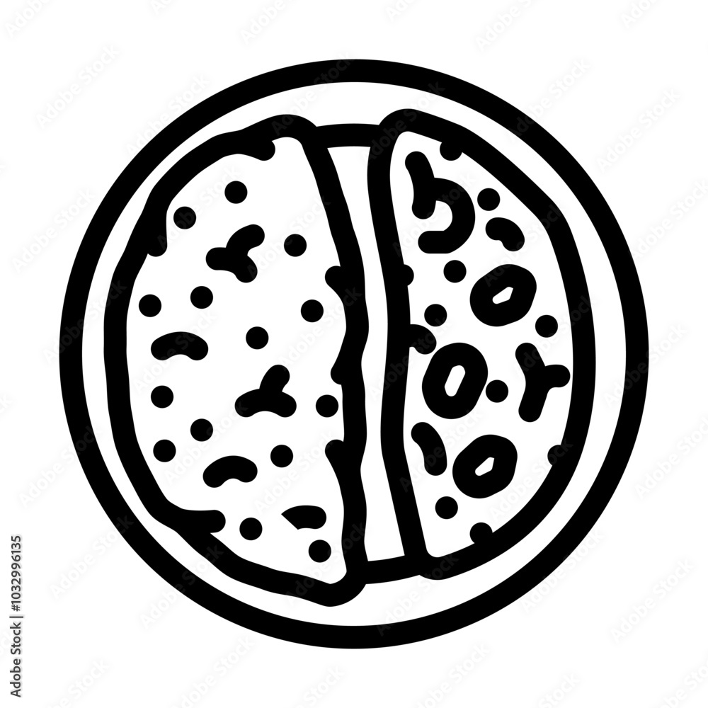 rice and beans vegan food line icon vector. rice and beans vegan food sign. isolated contour symbol black illustration rice and beans vegan food line icon vector. rice and beans vegan food sign. isolated contour symbol black illustration