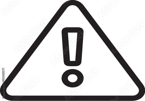 Warning signal icon symbol vector image
