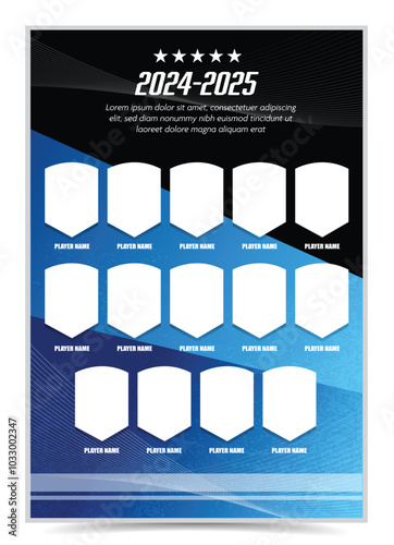 Hockey club photo frame collage design