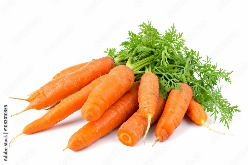 fresh carrots isolated on white background fresh carrots isolated on white background