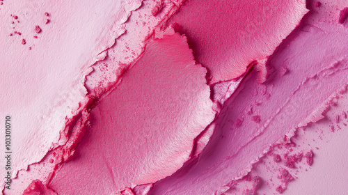 a close-up, top-down view of watercolor texture background: a single pink watercolor wash applied on flat textured paper, texture background