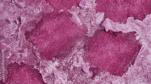 a close-up, top-down view of watercolor texture background: a single pink watercolor wash applied on flat textured paper, texture background