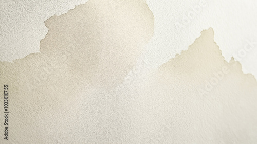 a close-up, top-down view of watercolor texture background: a single ivory watercolor wash applied on flat textured paper, texture background