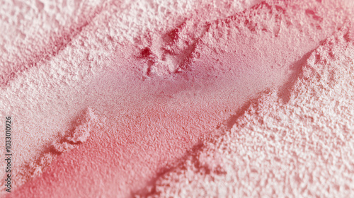 a close-up, top-down view of watercolor texture background: a single pink watercolor wash applied on flat textured paper, texture background