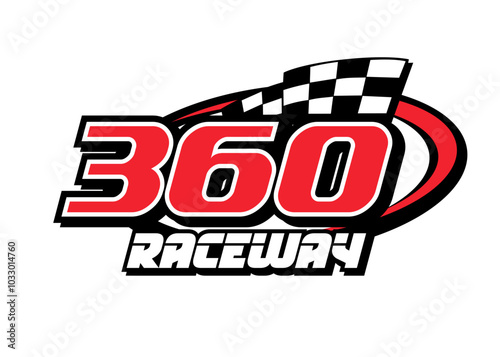 360 raceway, logo designs concept... photo