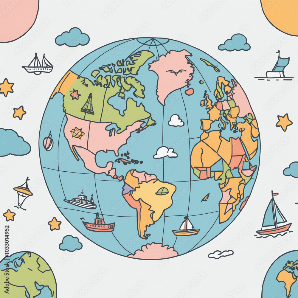 Fototapeta premium children around the world