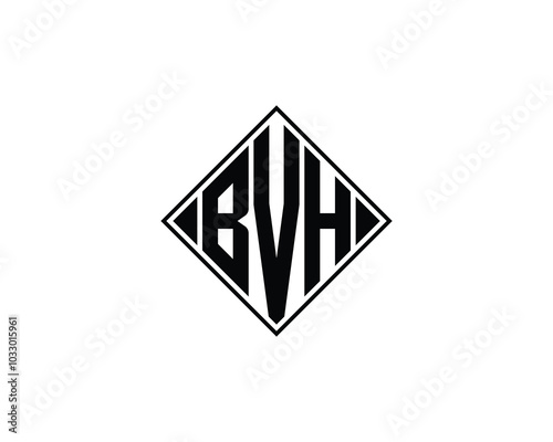 Free Download BVH logo design vector template. BVH - GFXLoad