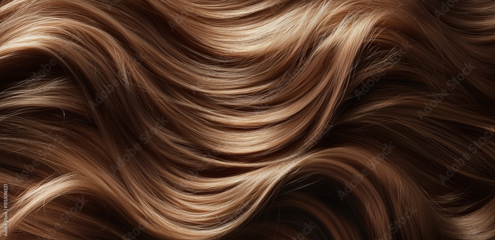 A close-up of long, shiny, and smooth brown hair flowing in soft waves, capturing the texture and luster of healthy hair. A close-up of long, shiny, and smooth brown hair flowing in soft waves, capturing the texture and luster of healthy hair.