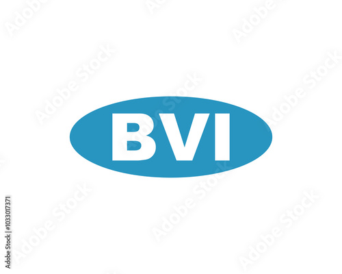 BVI logo design vector template. BVI