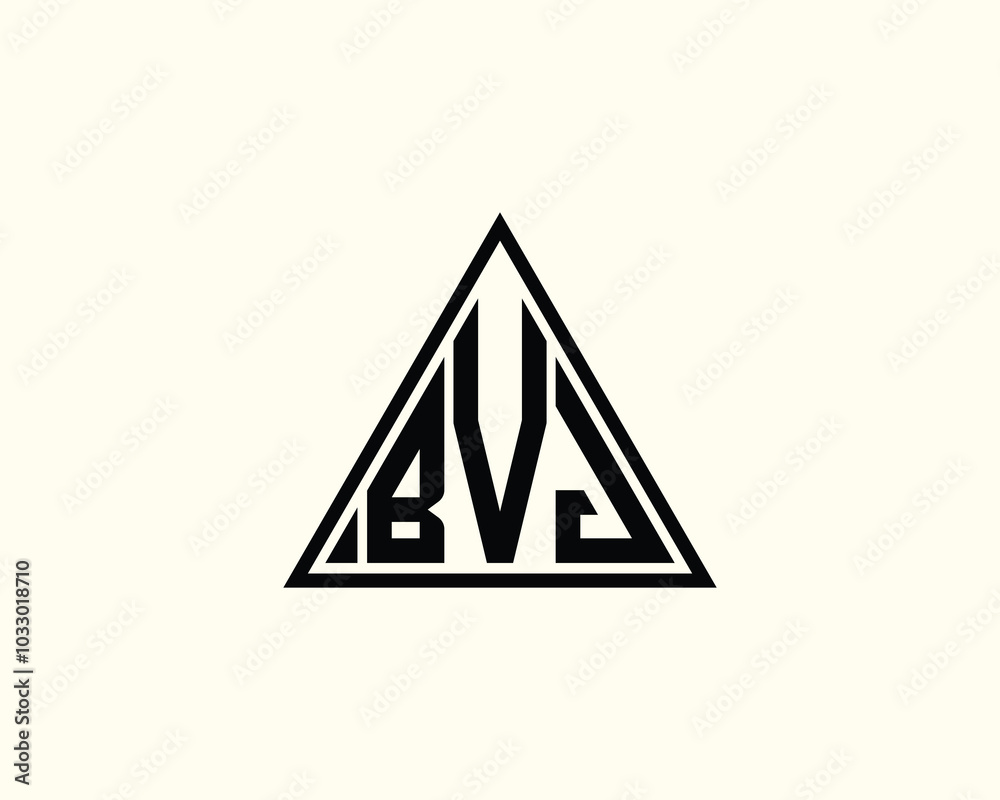 BVJ logo design vector template. BVJ BVJ logo design vector template. BVJ